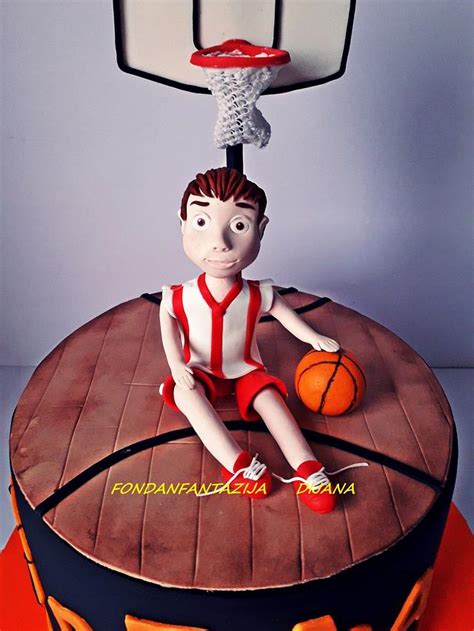 Basketball Cake Cake By Fondantfantasy Cakesdecor