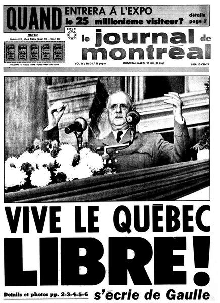 Un Discours Historique Le Journal De Montréal