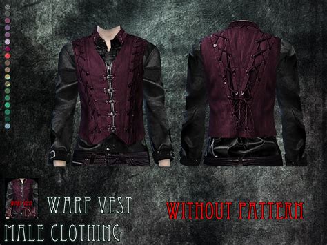 Remussirions Warp Vest Male Clothing Get Together Required