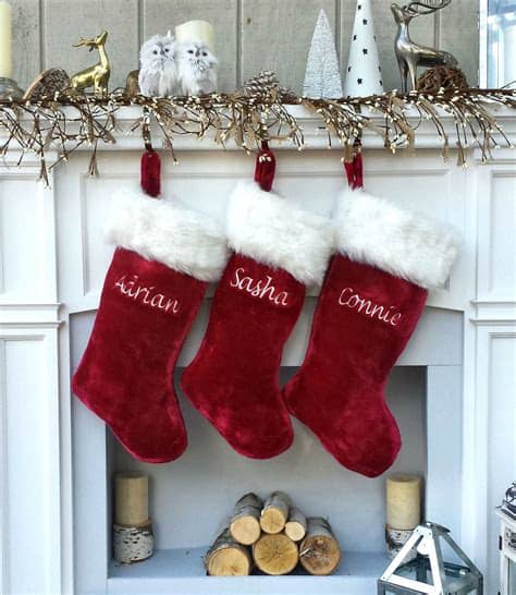 Christmas stockings └ seasonal decorations └ celebrations & occasions └ home, furniture & diy all categories antiques art baby books, comics & magazines business, office & industrial cameras & photography cars, motorcycles & vehicles clothes. Luxury 21" Plush Burgundy Christmas Stocking