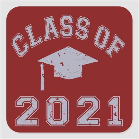 Our global economy yields infinite opportunities to create a life of freedom doing what you love. Class Of 2021 Graduation - Grey 2 Square Sticker | Zazzle.com