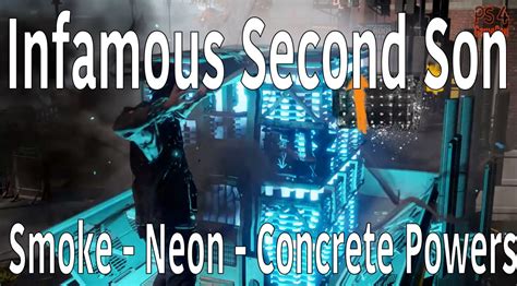 Infamous Second Son Smoke Neon Concrete Gameplay Youtube