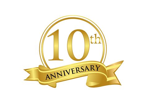 10th Year Anniversary Logo Design
