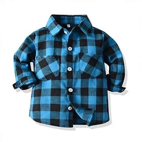 Full Slim Fit Kids Flannel Shirts Size 18 Months To 56 Years At Rs