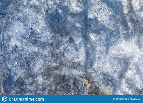Frozen Winter Pond Textured Surface Frozen Ice Texture Background