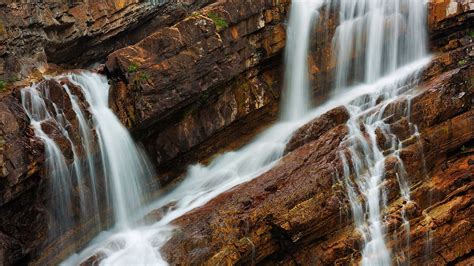 Cameron Falls In Waterton Lakes National Park Alberta Canada