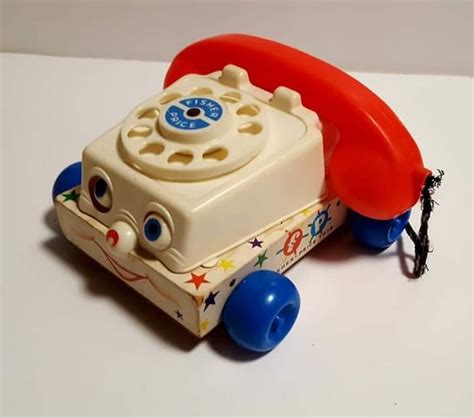 Vintage Fisher Price Telephone Toy Fisher Price Vintage Pull Etsy