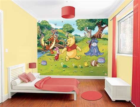Beautiful Winnie The Pooh Wall Mural At Childrens Rooms Childrens
