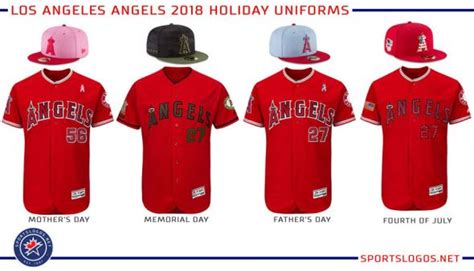Los Angeles Angels 2018 Holiday Uniforms Sportslogosnet News