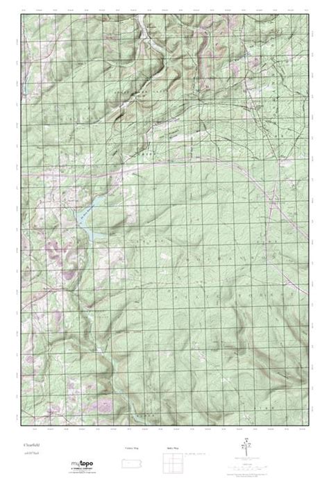 Mytopo Clearfield Pennsylvania Usgs Quad Topo Map