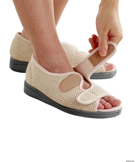 Womens Wide Adjustable Sandals Indoor Outdoor Sandals Adjustable With