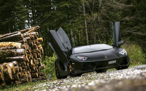 3840x2160 Resolution Black Coupe Car Lamborghini Hd Wallpaper