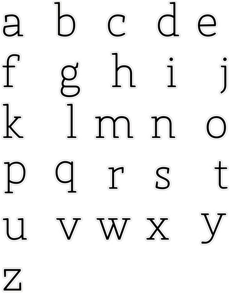The Alphabet Lower Case Learning Printable