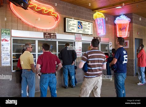 Concession Stand At Minor League Baseball Game Stock Photo Alamy