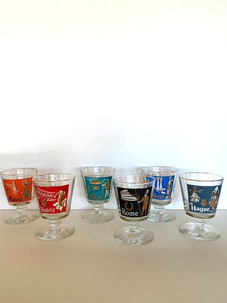 Libbey Cities Of The World Glasses Southern Vintage Wares