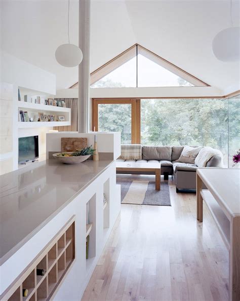 Inside of small house built around existing stone barn ... Interior designing is something which tells your taste and depicts your life style.