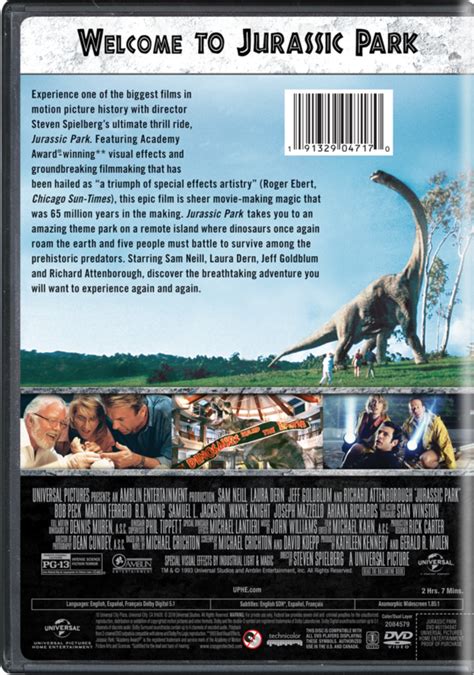 Jurassic Park Watch Page Dvd Blu Ray Digital Hd On Demand Trailers Downloads