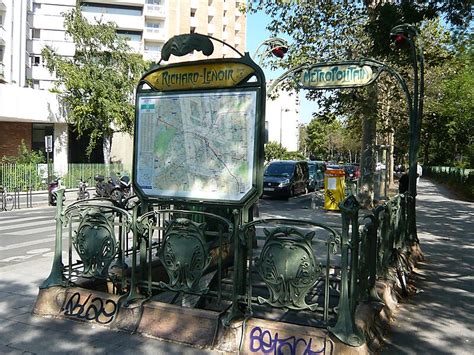 Paris Métro Entrances By Hector Guimard In 1st Arrondissement Of Paris