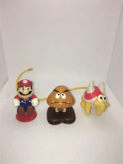 Super Mario Nintendo Mcdonalds Happy Meal Toys Lot Of 3 Vtg 1989 1600 Picclick