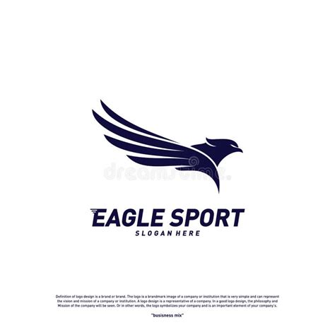 Eagle Logo Design Vector Birds Logo Concept Vector Template Stock