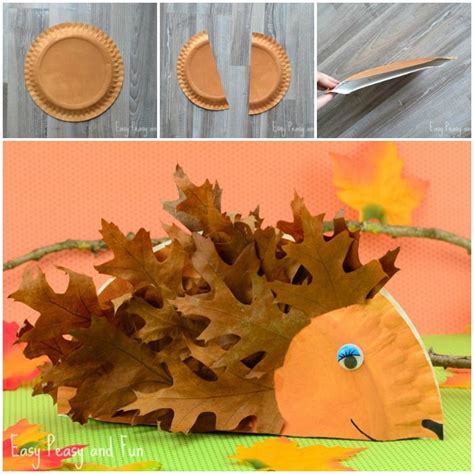 Paper Plate Hedgehog Craft Fall Crafts For Kids Fun Fall Crafts