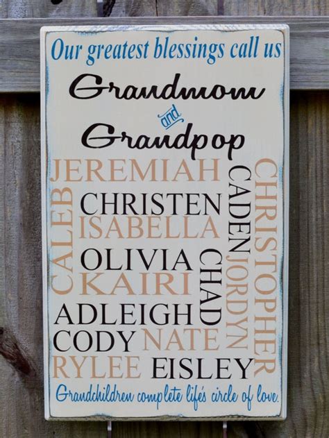 Grandchildren Sign Grandchildren Name Sign Our Greatest