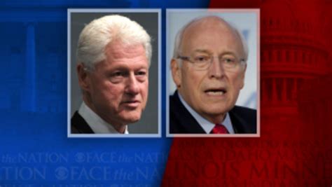 Sunday On Face The Nation Bill Clinton And Dick Cheney Cbs News