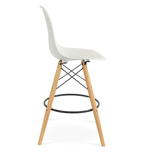 Buy Charles Eames Style Bar Stool In White Colour By Finch Fox Online