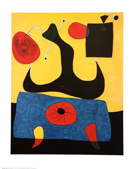 Joan Miro Woman Sitting 1983 — Poster Plus