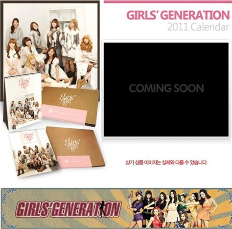 Yesasia Girls Generation 2011 Desk Calendar Groups Calendar Photo Poster Celebrity Ts