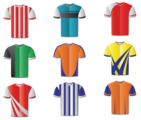 Football Shirt Designs Clip Art
