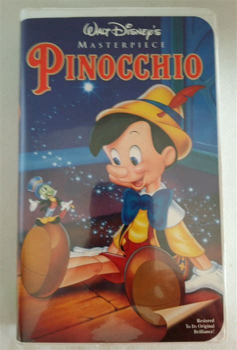 Walt Disneys Masterpiece Pinocchio Vhs 1993 Pinocchio Vhs Masterpiece