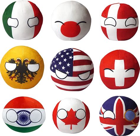 9pcs Country Ball Plushies Plush Toy Polish Ball Ubuy India