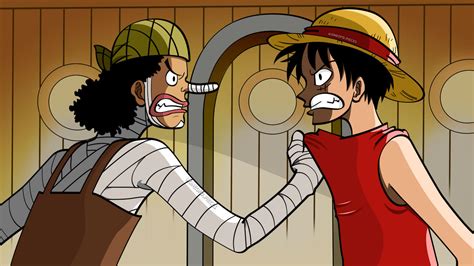 Luffy Vs Usopp One Piece By Oneofdpieces On Deviantart