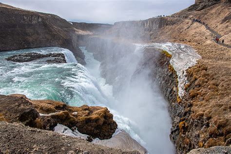Gullfoss The Beautiful Waterfall In Iceland