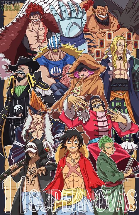 One Piece The 11 Supernovas By Ajtouch On Deviantart One Piece Manga One Piece Anime Manga