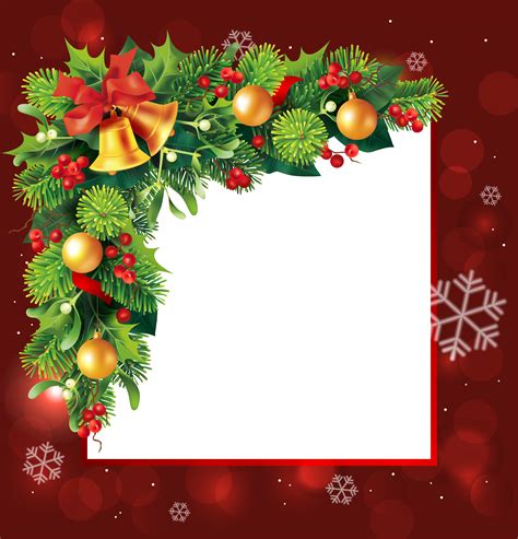 Just to search and unlimited download for free. Red Christmas Transparent PNG Border Frame | Christmas ...
