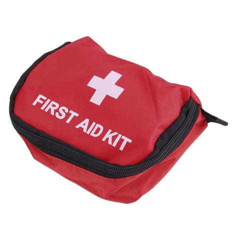 First Aid Kit 07l Red Pvc Outdoors Camping Emergency Survival Empty