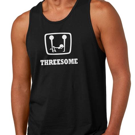 Adult Humor Threesome Tank Top Funny Sex Joke Apparel