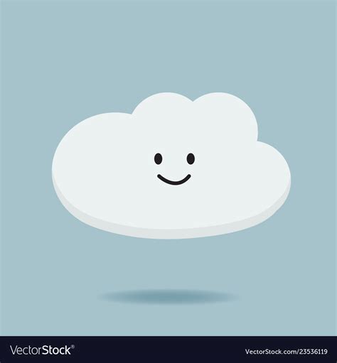 Cartoon Character Cloud Design Royalty Free Vector Image