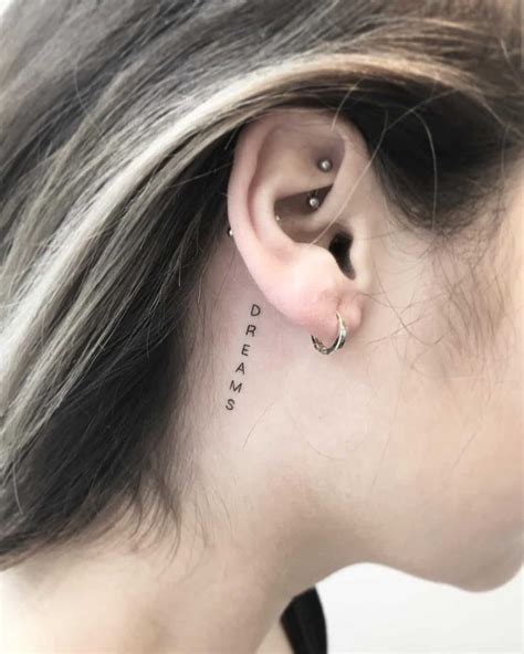 Perfect Placement Behind The Ear Tattoos Chronic Ink