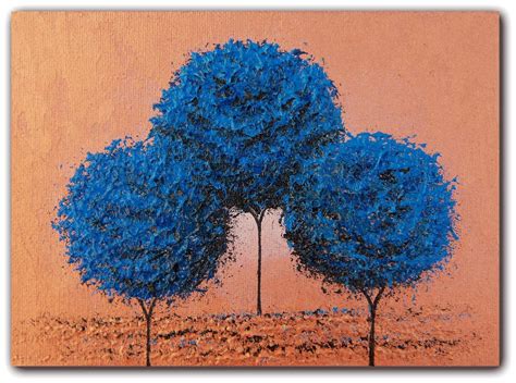 3 Blue Trees