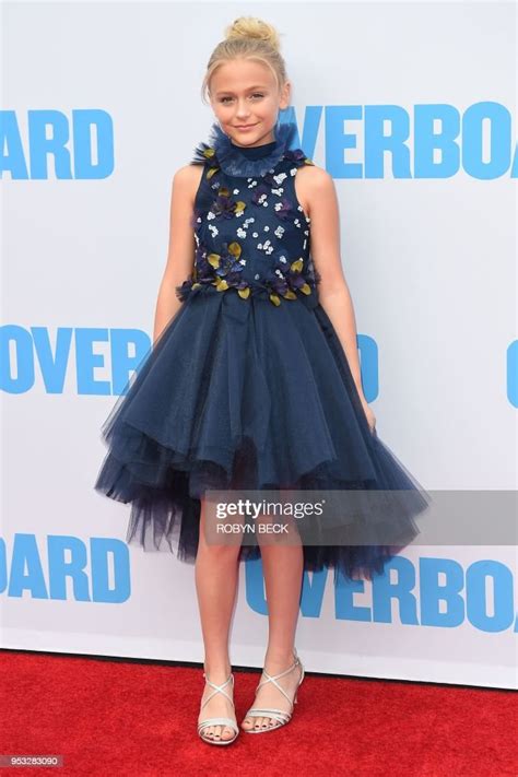 Actress Alyvia Alyn Lind Attends The Premiere Of Overboard April