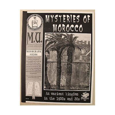 Chaosium Call Of Cthulhu MU Monograph Mysteries Of Morocco VG EBay