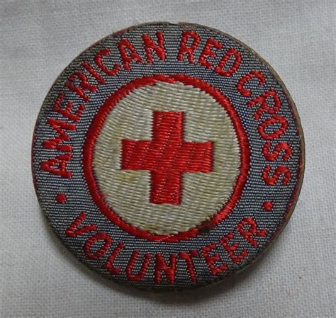 Wwii American Red Cross Volunteer Pin War Metal Shortag