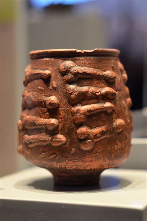 Roman Vase With Phallic Design At Colchester Castle Museum Colchester