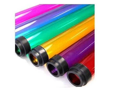 48 T8 4 Colored Tube Guard Fluorescent Plastic Light Cover Sleeve New