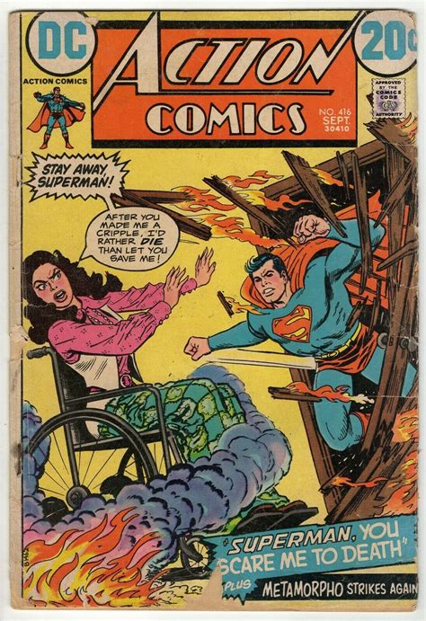 Action Comics 416 Original Vintage 1972 Dc Comics Superman Comic