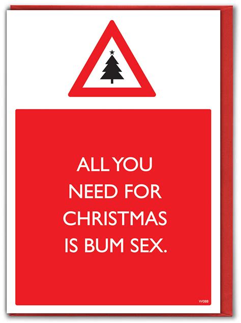 Rude Christmas Card Christmas Anal By Brainbox Candy