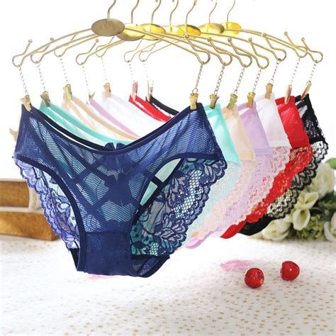 Sexy Panties Women Lace Low Rise Solid Sexy Briefs Female Underwear Pant Ladies Cross Strap Lace